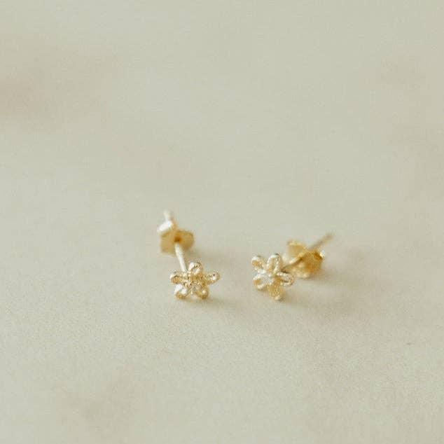Flower Mini Studs: Silver