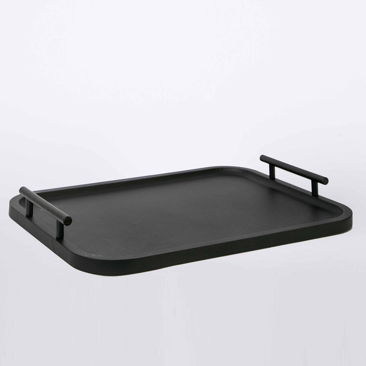 Wood tray with Iron handles