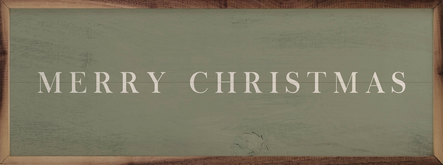 Merry Christmas Typewriter Green: 12 x 4 x 1.5