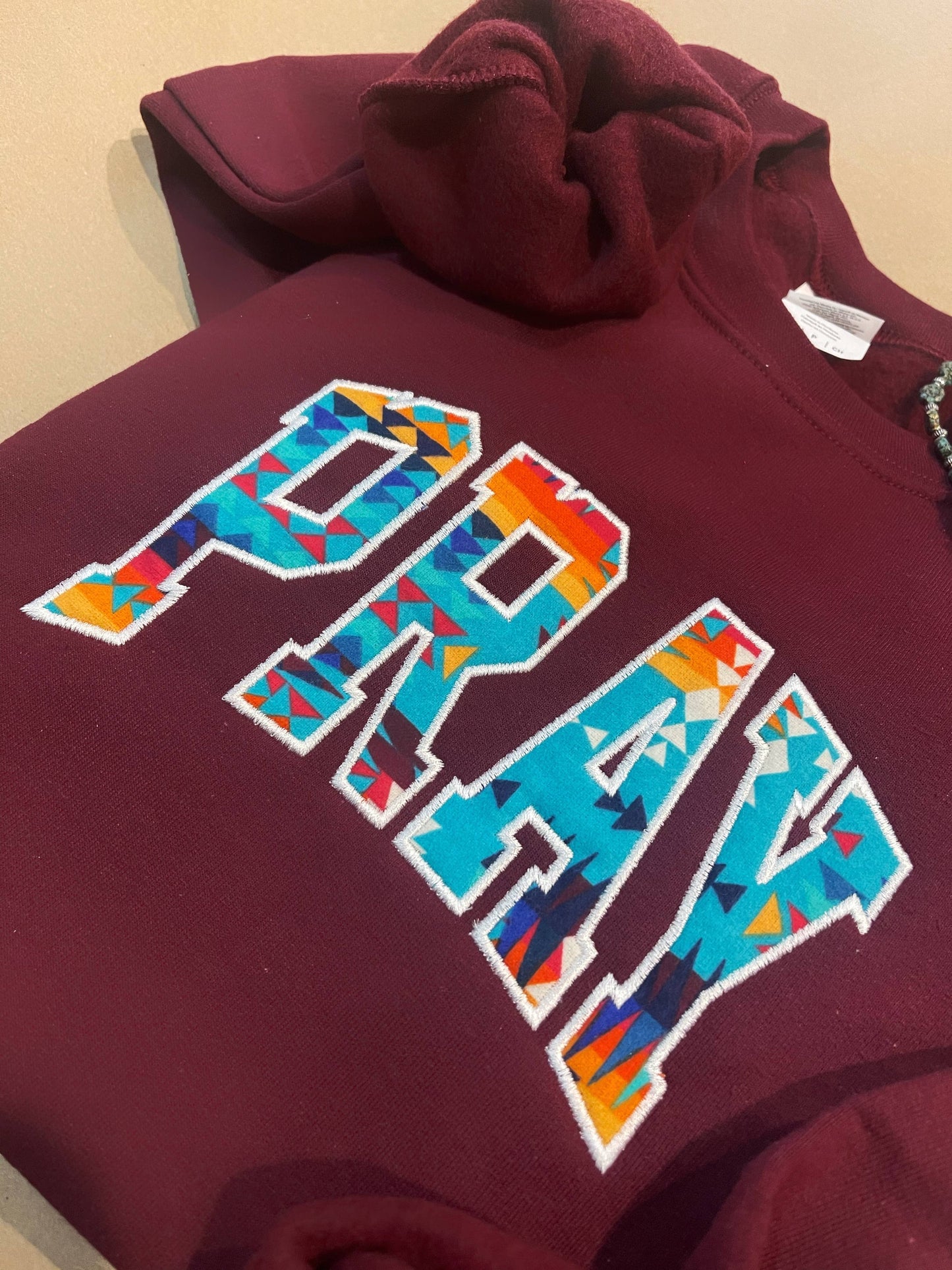 Pray Embroidered Sweatshirt