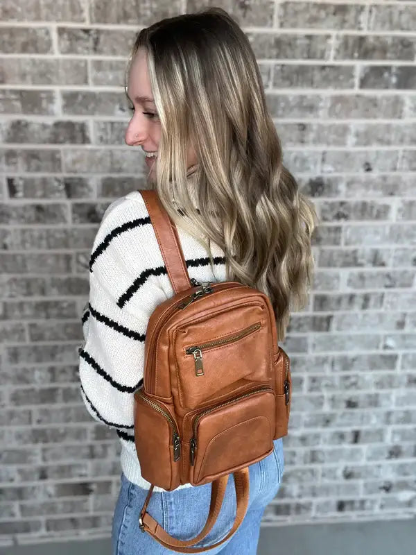 Jenn Backpack: Brown