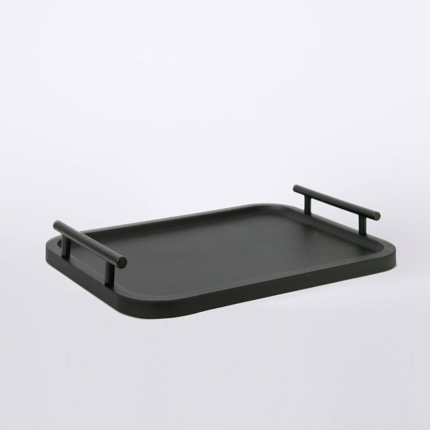 Wood tray with Iron handles