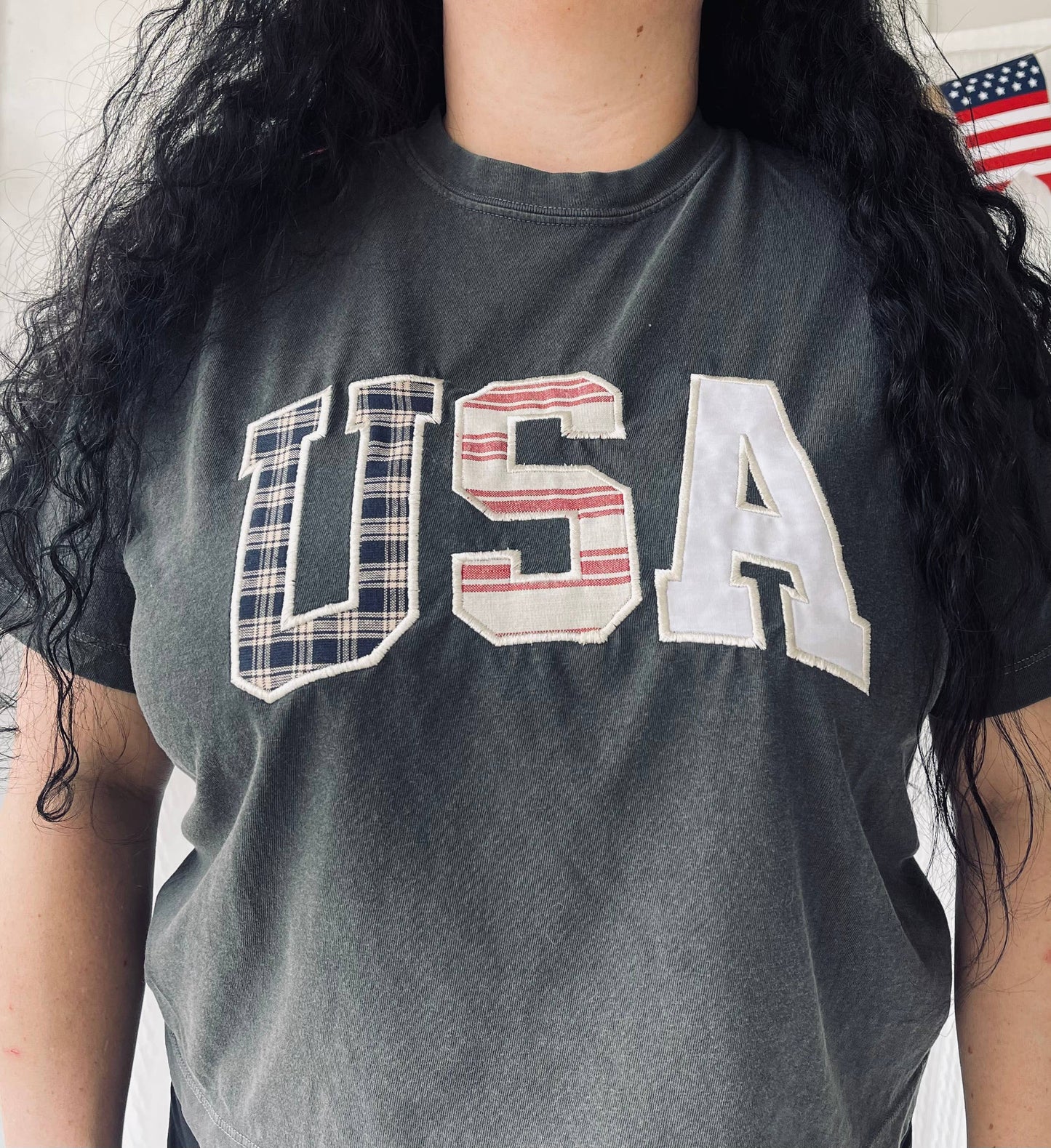 USA Crop Tee