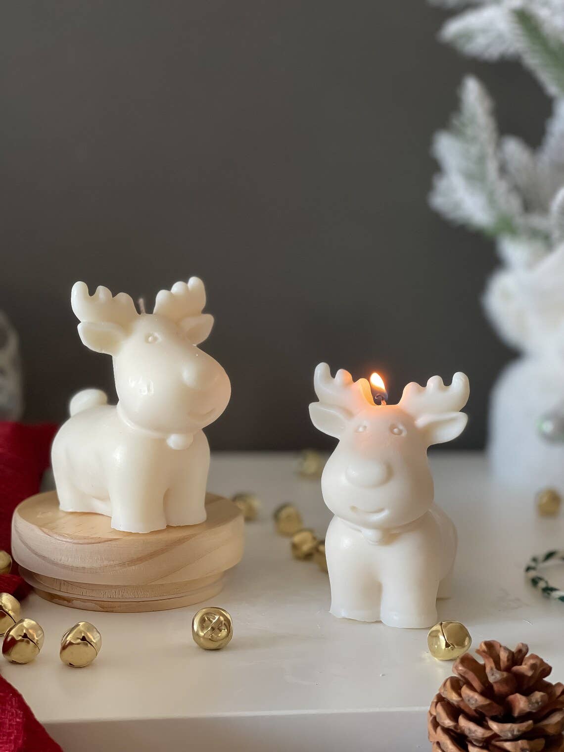 Chubby Deer Candle: Baked cinnamon bun