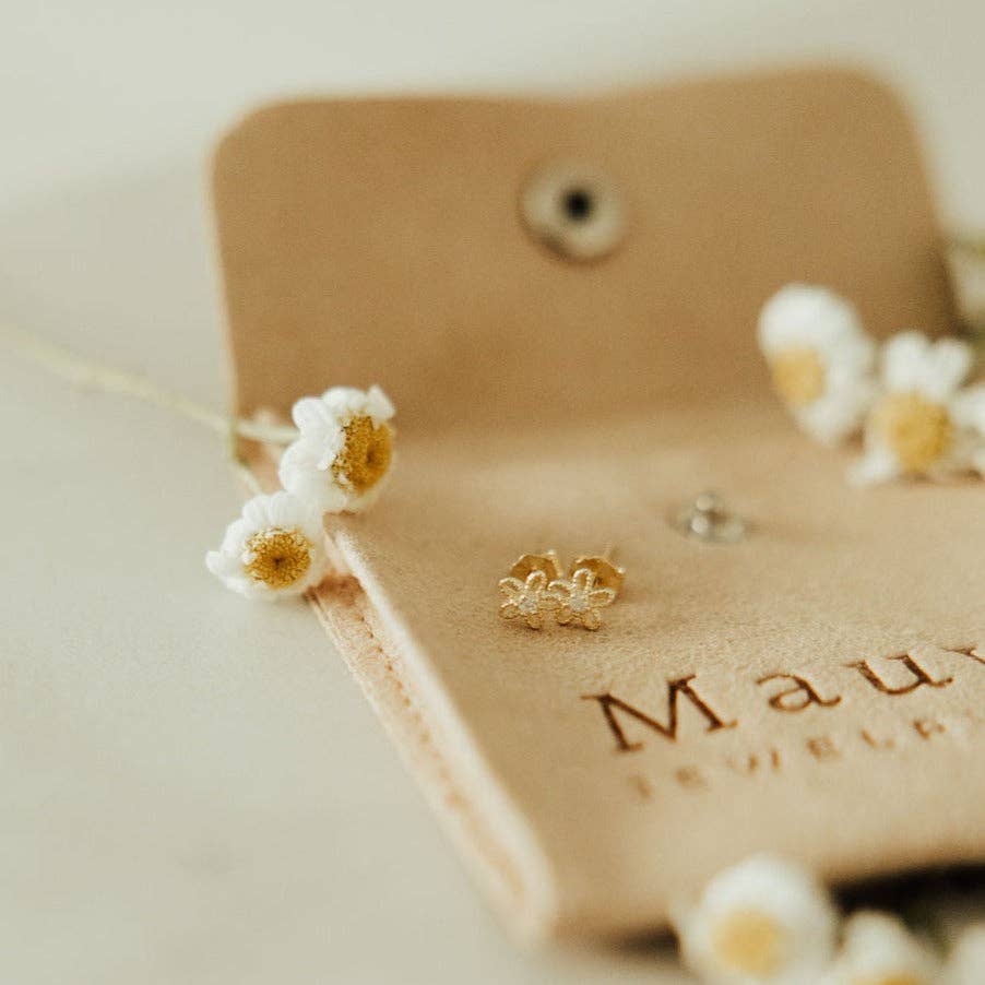 Flower Mini Studs: Silver
