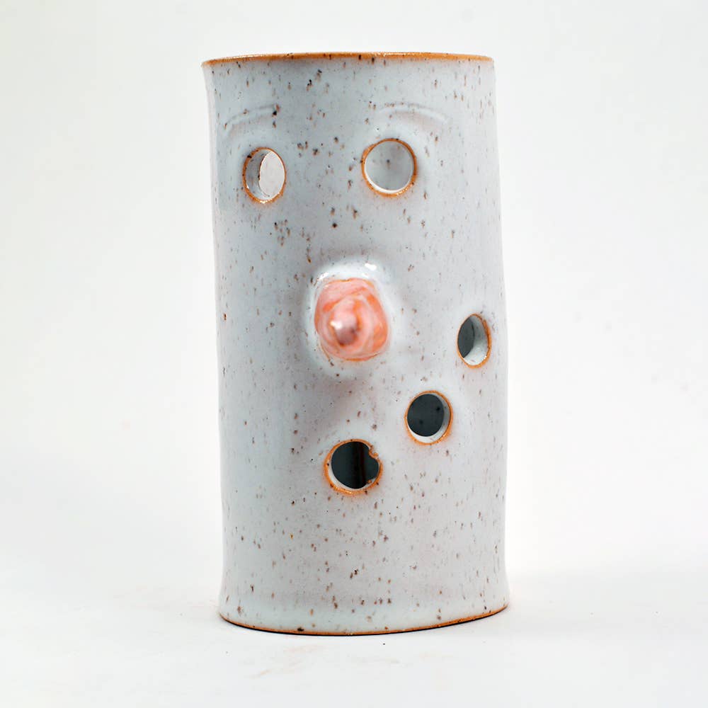 Snowman Luminary - Snowmen - Holiday Decor - Snowman Pottery: Medium