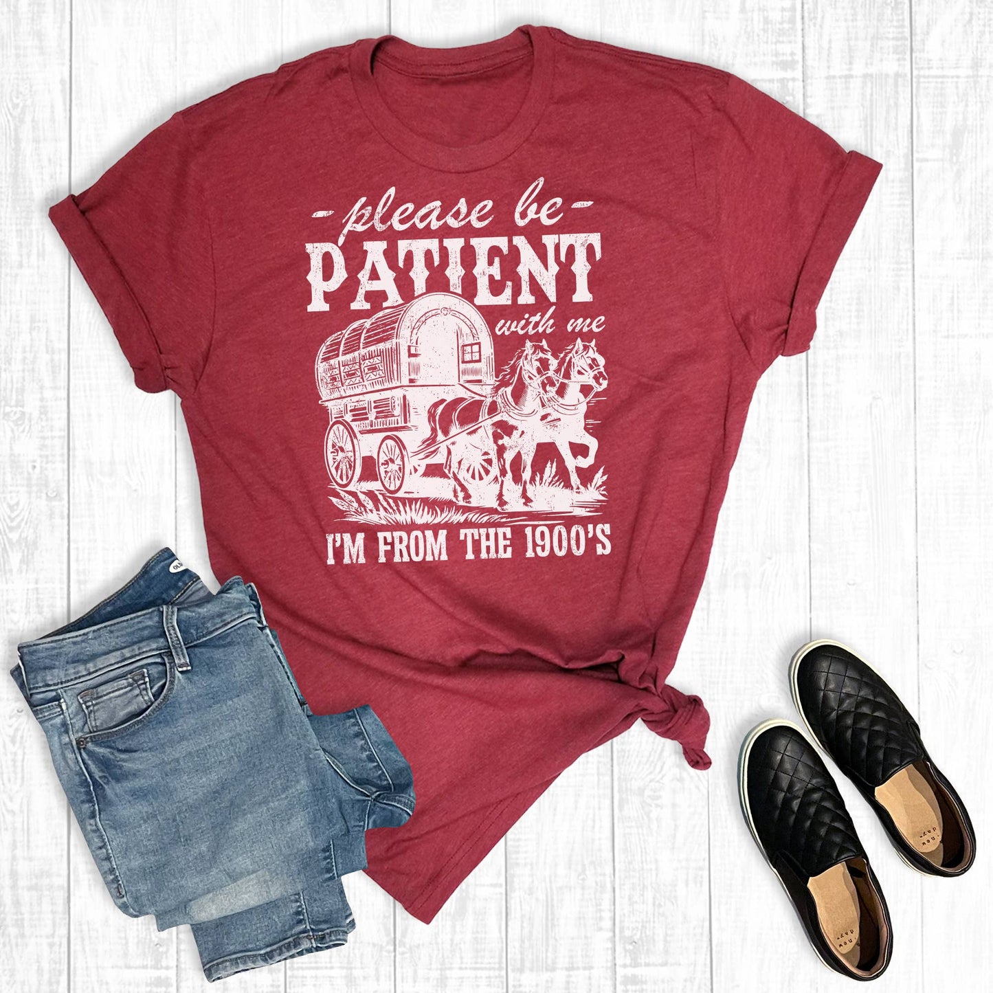 I’m from The 1900s Graphic Tee: Cardinal