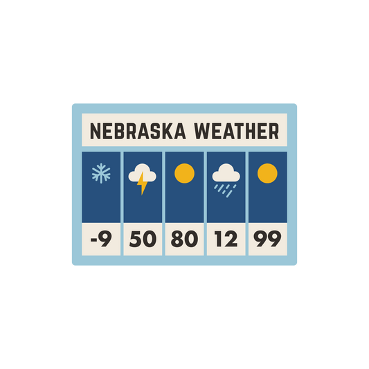 Nebraska Weather Magnet