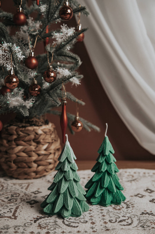 Christmas tree Candle: Green