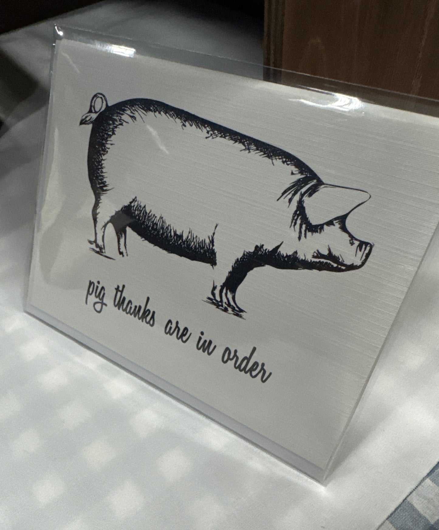 Pig Thanks are in Order