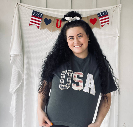 USA Crop Tee