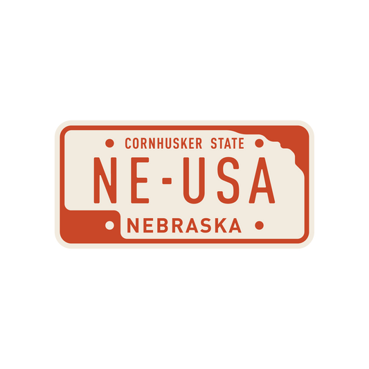 Nebraska License Magnet