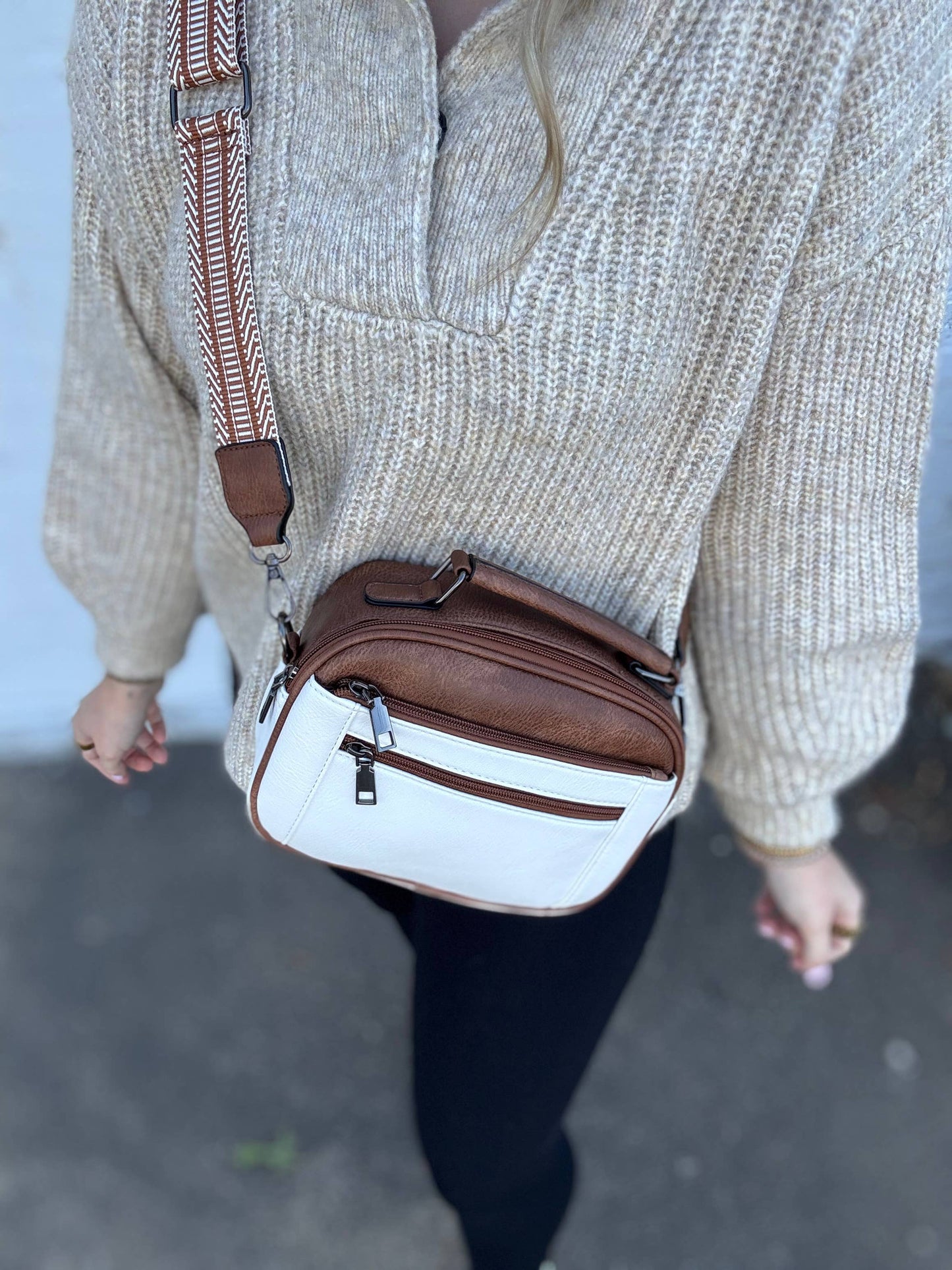 Ashlyn Crossbody: Camel