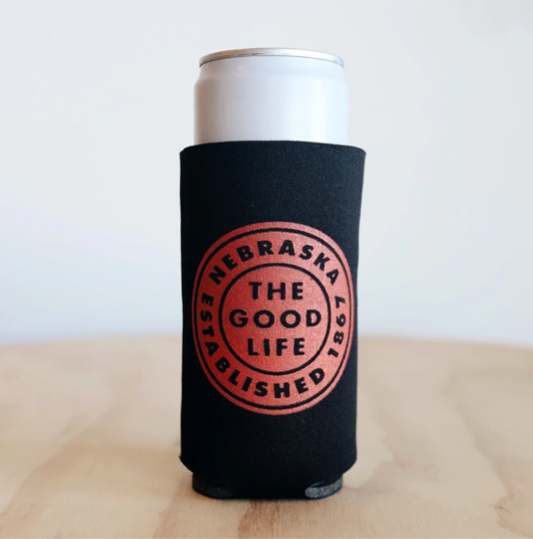 Nebraska- The Good Life koozie