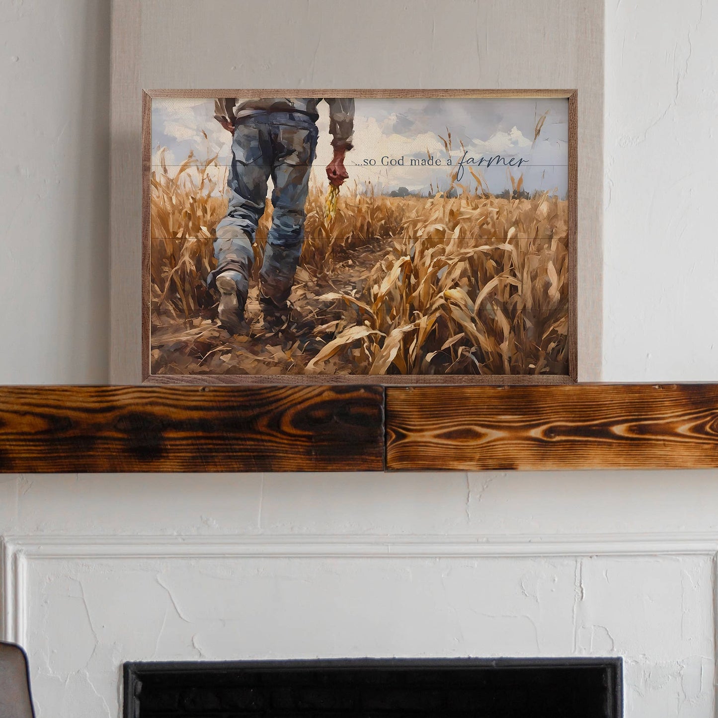 So God Made A Farmer Corn Field: 8x5