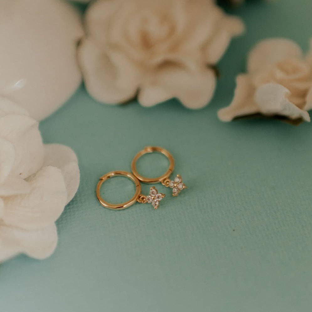 Margot Hoops: Silver Diamond