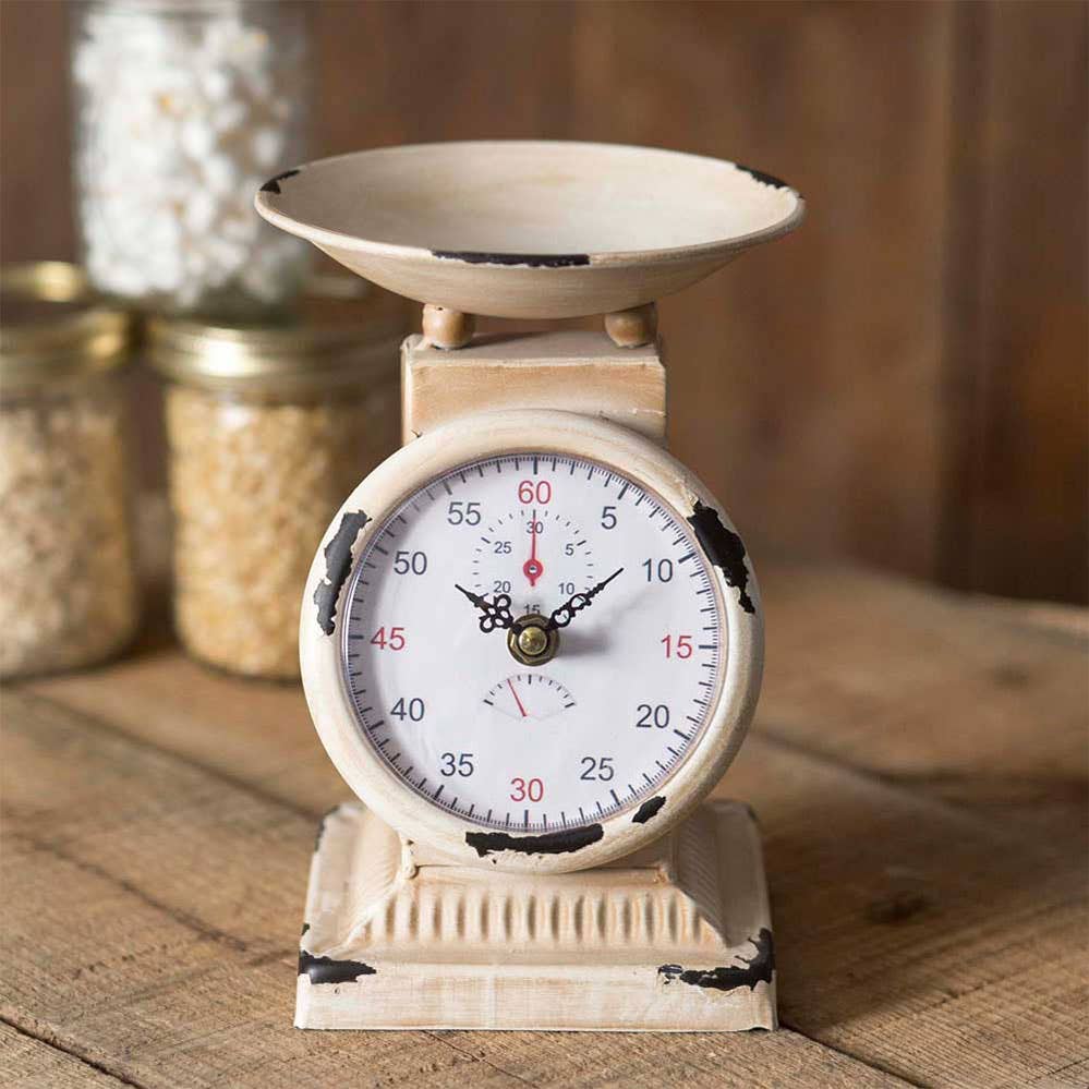 Scale Like Clock Small Kitchen Clock Scale – Merrick Mercantile