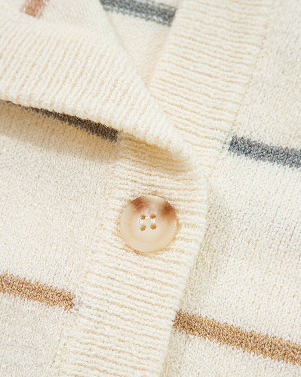 Lily Cardigan Sweater | Knitted Cardigan | Striped Cardigan: Multicolour / 100%Acrylic / L
