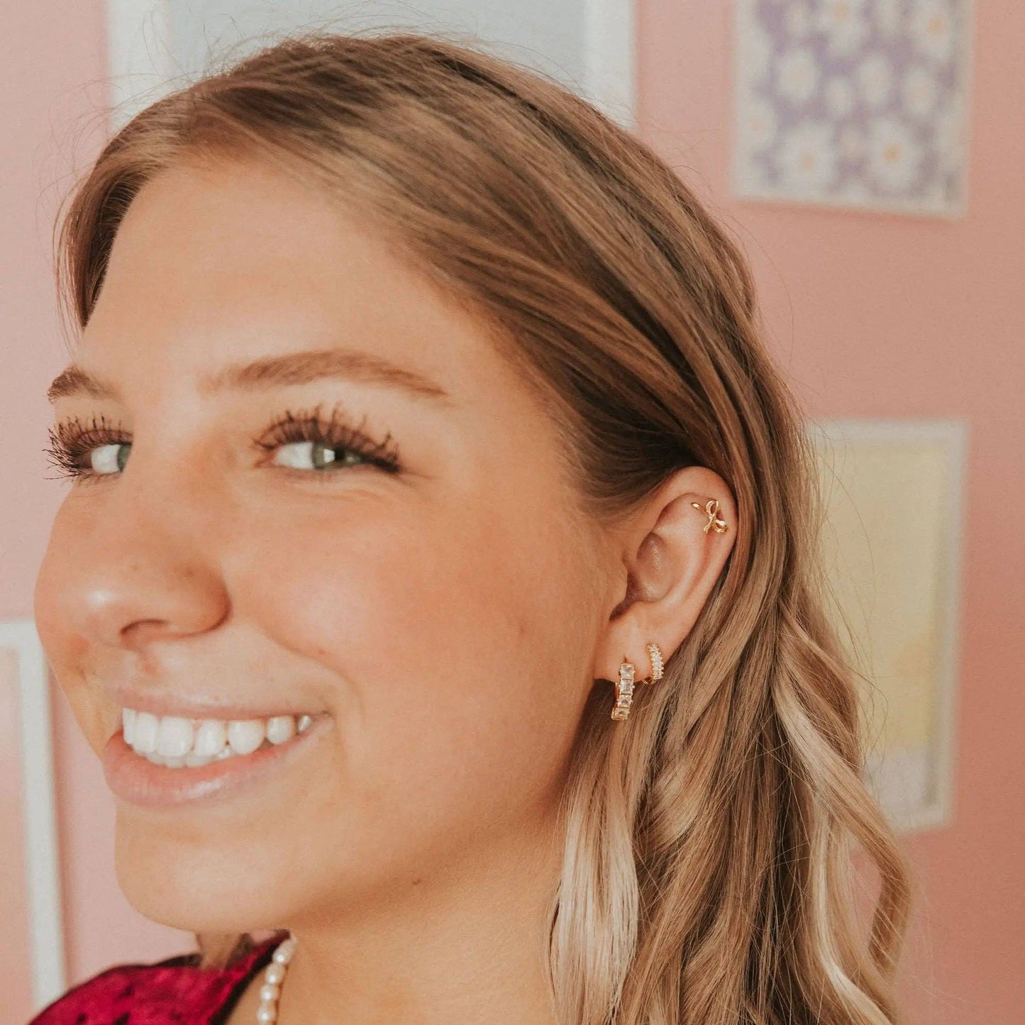 Ella Bow Studs: Silver