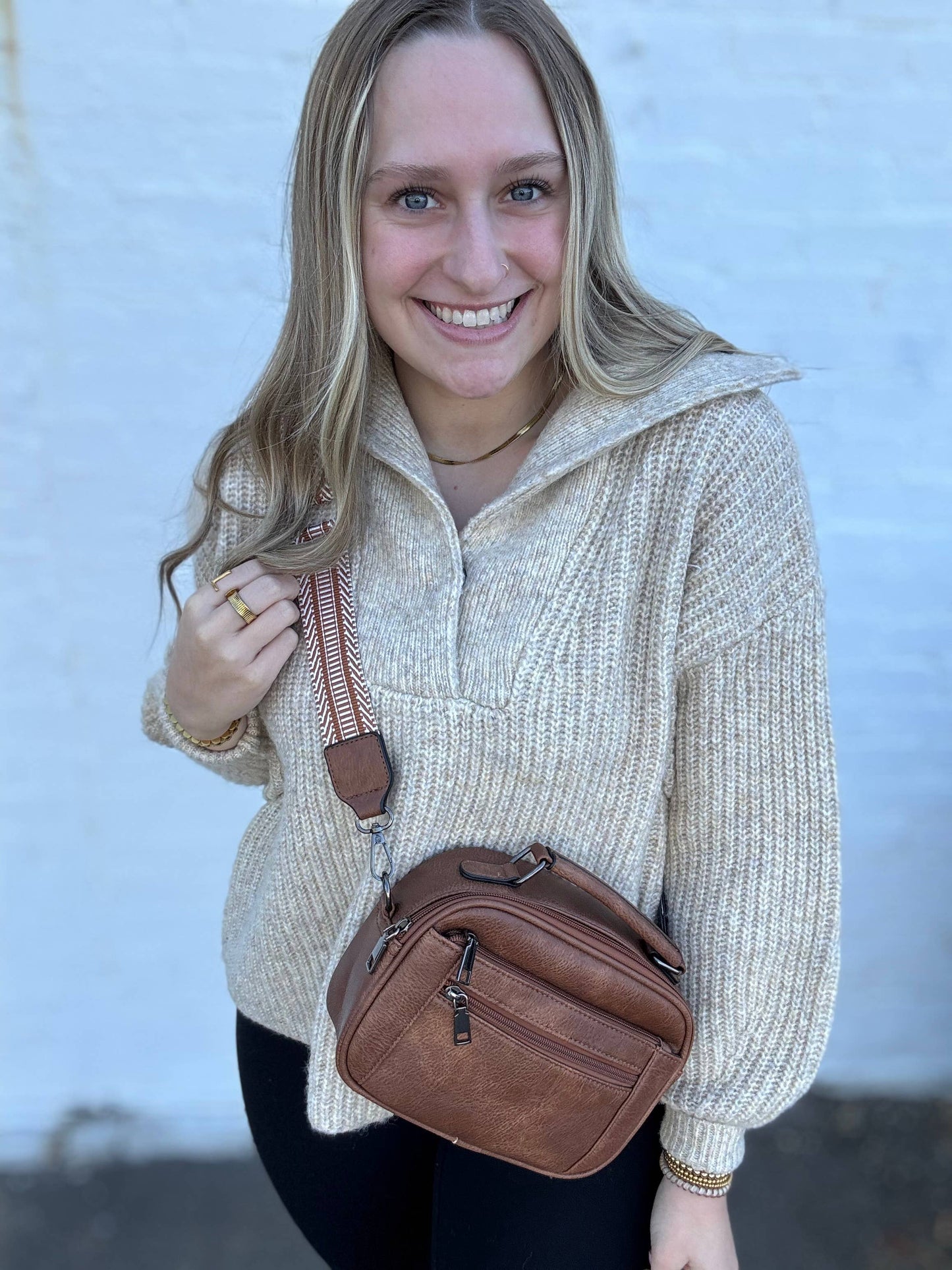 Ashlyn Crossbody: Camel