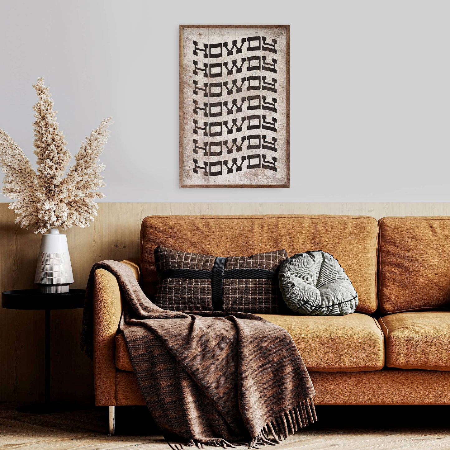 Howdy Repeat White: 5 x 8