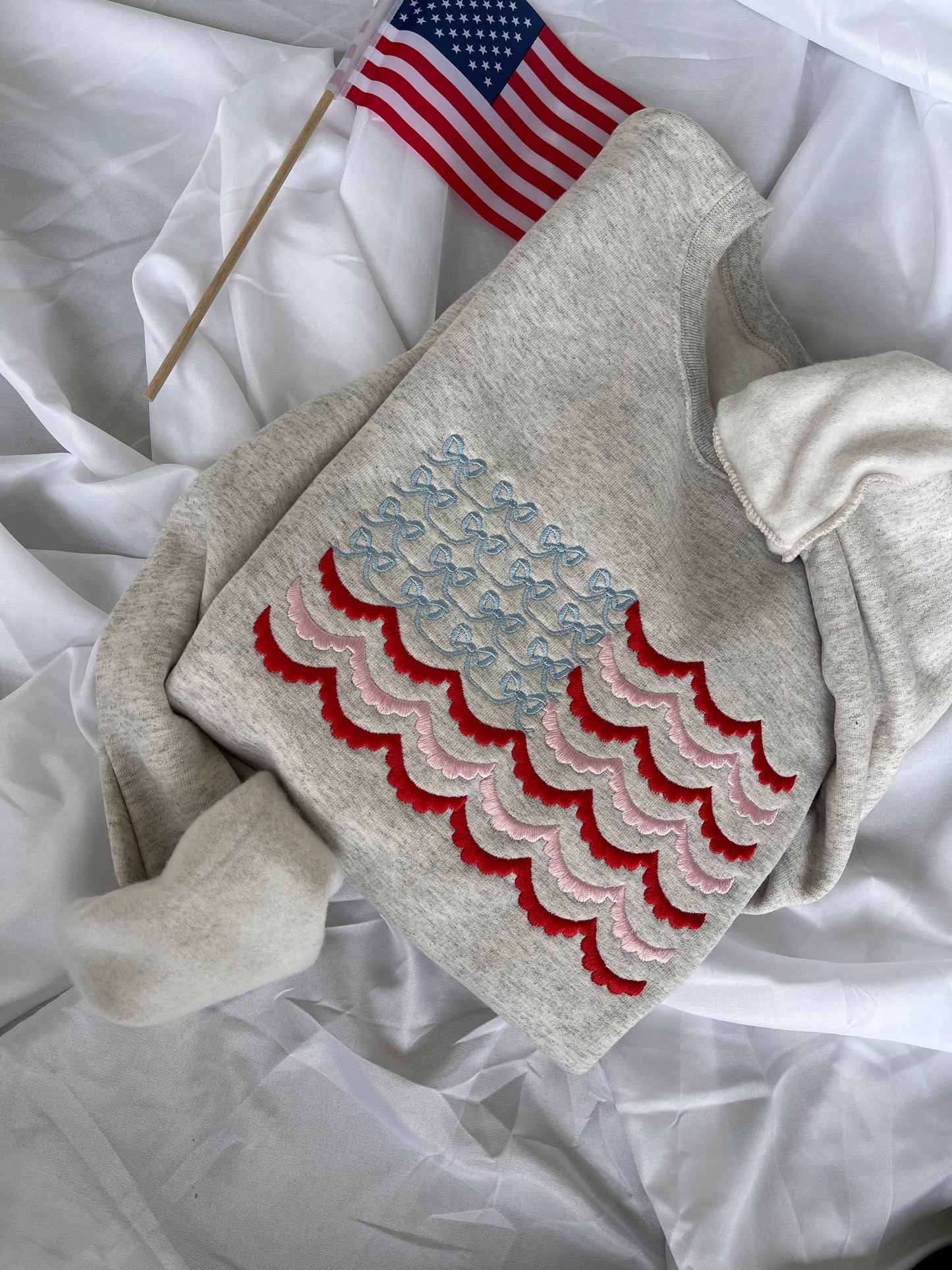 Coquette American Flag Crewneck