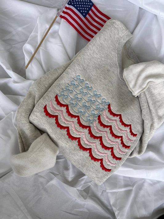 Coquette American Flag Crewneck