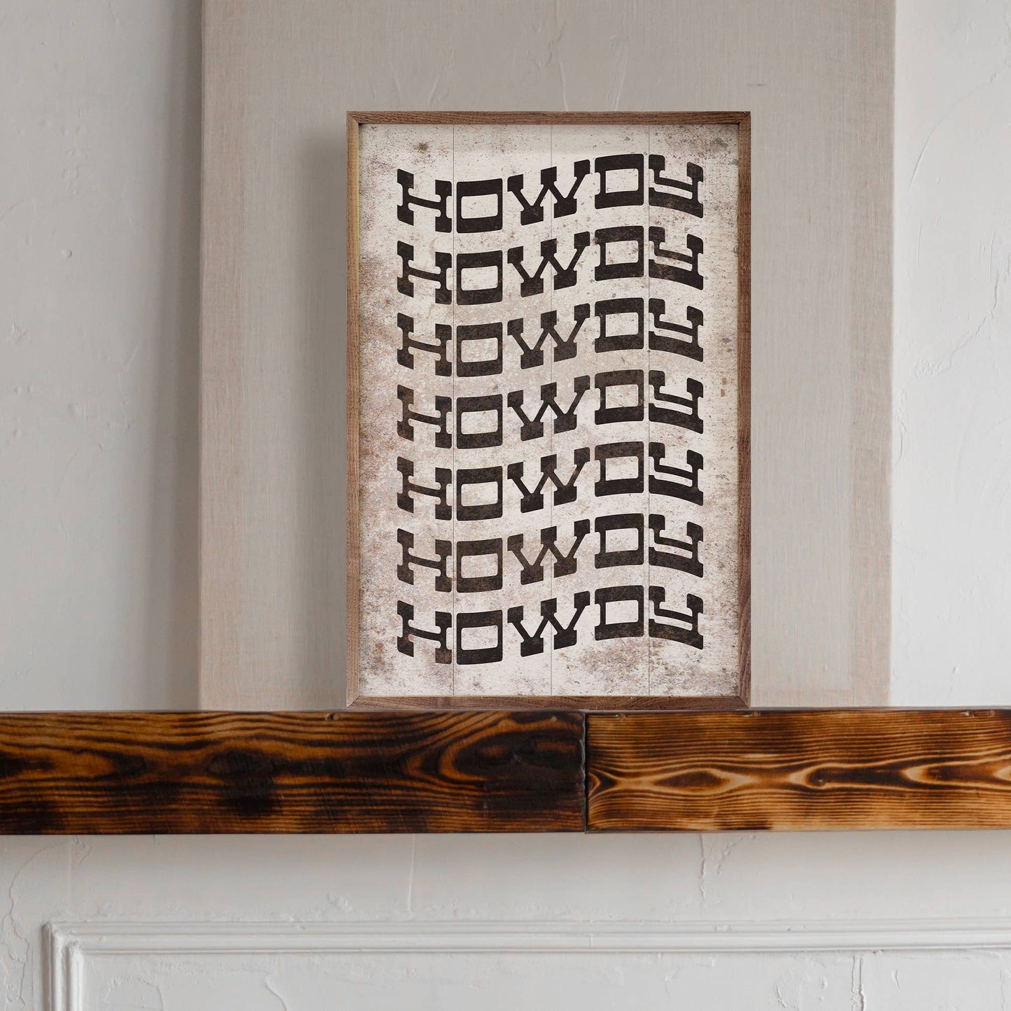 Howdy Repeat White: 5 x 8