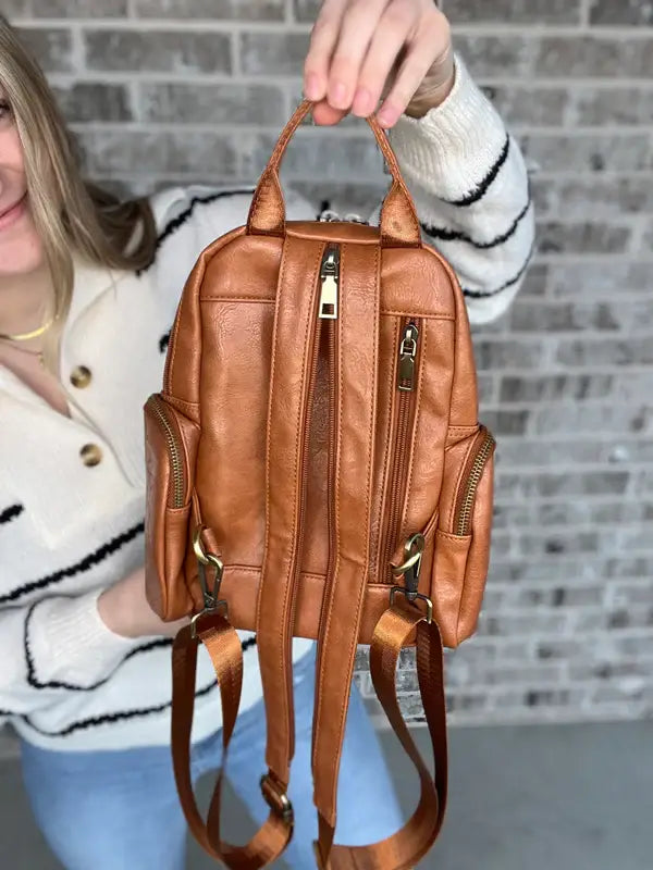 Jenn Backpack: Brown